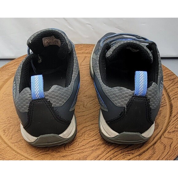 Merrell 'Monument' Women’s Grey Hiking Shoes Size 6.5 Vibram Sole & Blue Accents - Picture 4 of 14